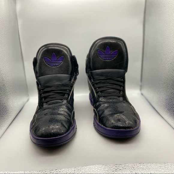 Adidas Black and Purple Color high top size 10.5 mens - Picture 2 of 3